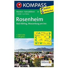 Kompass 181. Rosenheim, Bad Aibling, Wasserburg am Inn turista térkép Kompass térkép