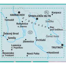 Kompass 2087. Riesengebirge turista térkép / Krkonoše turista térkép Kompass térkép