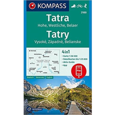 Kompass 2100. Magas Tátra turista térkép, Hohe Tatra/Vysoké Tatry, D/SK turista térkép Kompass térkép