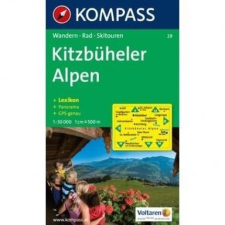 Kompass 29. Kitzbüheler Alpen turista térkép Kompass 1:50.000 térkép