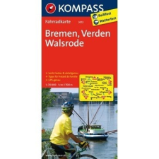 Kompass 3013. Bremen, Verden, Walsrode kerékpáros térkép 1:70 000 Fahrradkarten térkép