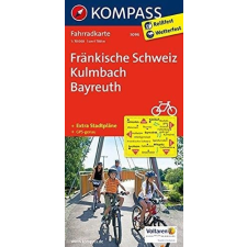 Kompass 3096. Fränkische Schweiz, Kulmbach, Bayreuth kerékpáros térkép 1:70 000 Fahrradkarten térkép