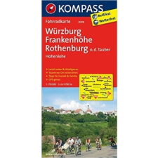 Kompass 3098. Würzburg, Frankenhöhe, Rothenburg ob der Tauber, Hohenlohe kerékpáros térkép 1:70 000 Fahrradkarten térkép