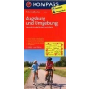 Kompass 3116. Augsburg und Umgebung, Westliche Wälder, Lechfeld kerékpáros térkép 1:70 000 Fahrradkarten