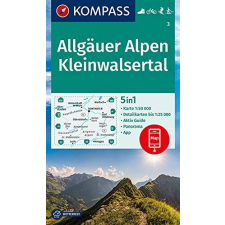Kompass 3. Allgäuer Alpen, Kleinwalsertal turista térkép Kompass térkép