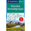 Kompass 41. Silvretta turista térkép Kompass 1:50 000 Verwallgruppe térkép 4 részes térképszett