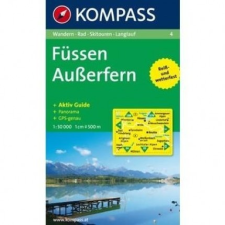 Kompass 4. Füssen Ausefern turista térkép Kompass 1:50 000 térkép
