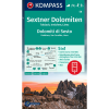 Kompass 58. Sextner Dolomiten turista térkép Sextner Dolomitok turistatérkép Kompass 1:50 000 5 db-os térképszett