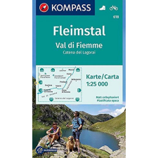 Kompass 618. Val di Fiumme Fleimstal turista térkép Kompass 1:25 000 térkép
