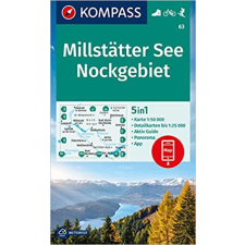 Kompass 63. Millstatter See Nockgebiet turista térkép Kompass 1:50 000 térkép