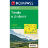 Kompass 647. Trento e dintorni, 1:25 000, D/I turista térkép Kompass