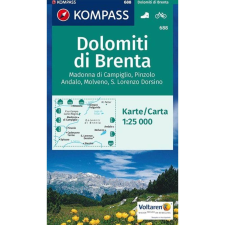 Kompass 688. Dolomiti di Brenta turista térkép Kompass 1:25 000 Brenta-csoport térkép térkép