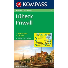 Kompass 719. Lübeck, Priwall turista térkép Kompass térkép