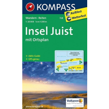 Kompass 728. Insel Juist, 1:20 000 turista térkép Kompass térkép