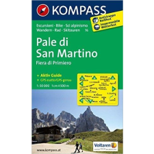 Kompass 76. Pale di san Martino turista térkép Kompass 1:50 000 térkép