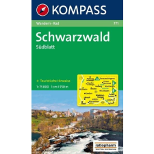 Kompass 771. Schwarzwald Südblatt turista térkép Kompass 1:75 000 térkép