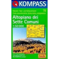 Kompass 78. Altopiano dei Sette Comuni, D/I turista térkép Kompass térkép