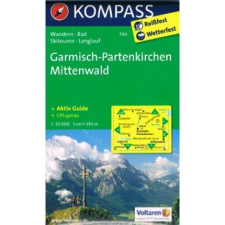 Kompass 790. GarmischPartenkirchen, Mittenwald, 1:35 000 turista térkép Kompass térkép