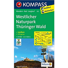 Kompass 812. Thüringer Wald, Westlicher Naturpark turista térkép Kompass térkép