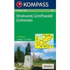 Kompass 858. Stralsund, Greifswald, Grimmen turista térkép Kompass térkép