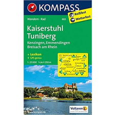 Kompass 883. Kaiserstuhl, Tuniberg, 1:25 000 turista térkép Kompass térkép