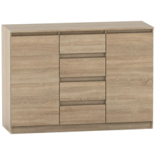 Kondela 2 ajtós komód 4 fiókkal, tölgy sonoma, HANY NEW 010 bútor