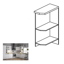 Kondela alsószekrény két polccal D25PZ, jobbos, fehér, PROVANCE bútor