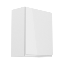 Kondela Felsőszekrény, fehér/fehér extra magasfényű, jobbos, AURORA G601F bútor