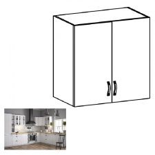 Kondela Felsőszekrény G80, fehér/sosna andersen, PROVANCE bútor