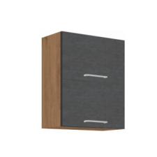 Kondela Felsőszekrény, tölgy lancelot/szürke matt, VEGA 60 GU-72 2F bútor