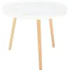 Kondela Kisasztal, fehér/természetes, SANSE TYP 1