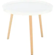 Kondela Kisasztal, fehér/természetes, SANSE TYP 1 bútor