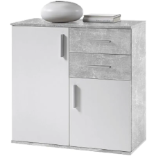 Kondela Komód, fehér/beton, POPPY 4 bútor