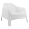 Kondela Rakásolható fotel, fehér, műanyag, SOKRA NEW