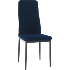 Kondela Szék, kék Velvet szövet/fekete fém, COLETA NOVA bútor