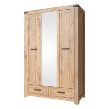Kondela Szekrény 3D2S tükörrel, wotan tölgy, MORATIZ bútor