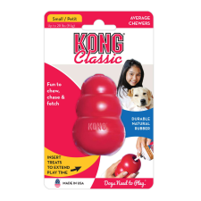 KONG Classic rágójáték gumiból S 7,6 cm kutyajáték játék kutyáknak