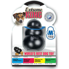 KONG Extreme harang kutyajáték (Fekete l Közepes) játék kutyáknak