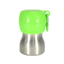 KONG H2O rozsdamentes acél  palack zöld tetővel  255 ml  kutya  itató vizespalack kutyatál