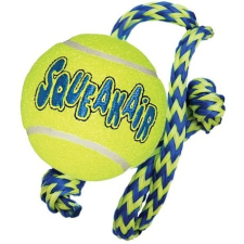 KONG Játék Kong Squeakair Tennis Ball Tenisz Labda Kötéllel játék kutyáknak