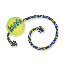  Kong Játék Squeakair Tennis Ball Tenisz Labda Kötéllel játék kutyáknak