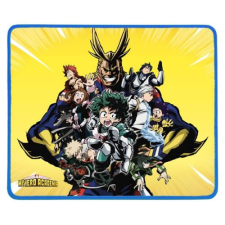 Konix - MY HERO ACADEMIA "U.A 1.A" Gaming Egérpad 320x270mm, Sárga-Mintás asztali számítógép kellék