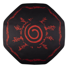Konix Naruto Symbol Gaming Szőnyeg 1000x1000mm - Fekete/Piros lakástextília
