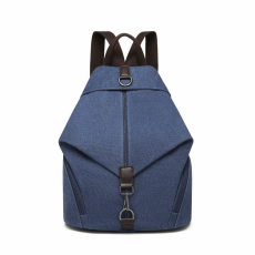 KoNo Fashion lopásgátló vászon hátizsák - tengerkék