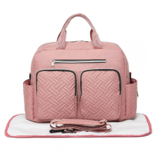 KoNo praktikus UNISEX pelenkázótáska hőszigetelt pelenkázóalátéttel - pink pelenkázótáska