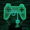  Kontroller 7 színű 3D led lámpa