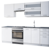  konyhabútor 2, 4 m, fehér, FABIANA