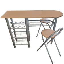  Konyhai bárszett 2 db székkel és asztallal bútor