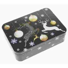  Konyhai fémdoboz 142x101x31mm, Deer Black Gold papírárú, csomagoló és tárolóeszköz