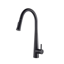  Konyhai mosogató csaptelep, Blackswan, M24 típus érzékelővel, fekete modell, mérete 47 cm csaptelep